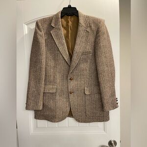 Vintage Harris Tweed Men's Sport Coat Blazer Two Button Sports Jacket Size 44R